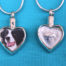 Heart Portrait Pendant for Pet Ashes
